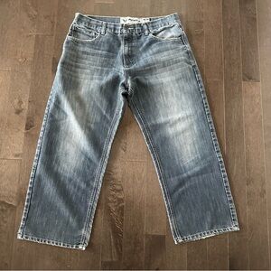 Vintage Avirex Men's Jeans Baggy Y2K Embroidered Pockets Size 36/30‎